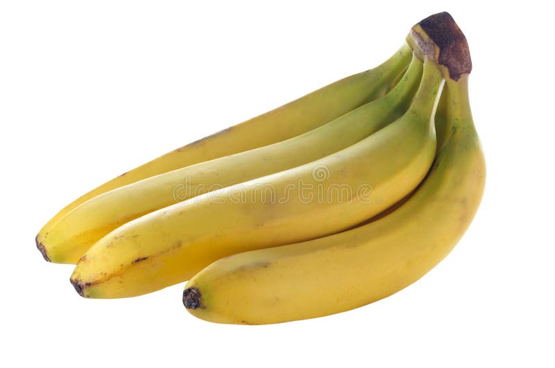 Isolated banana stock photo. Image of tropical, specks - 976476