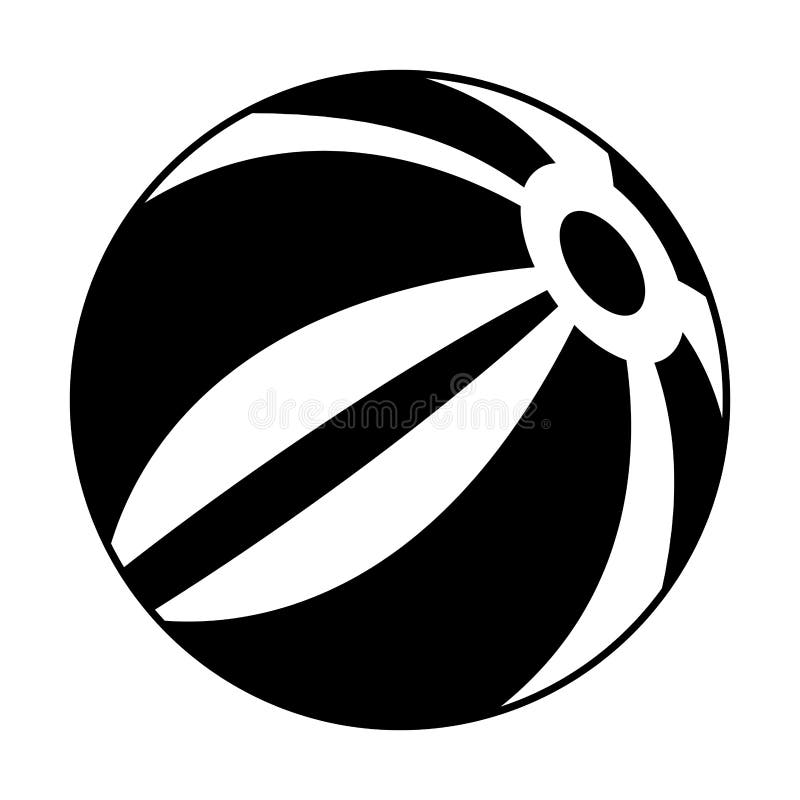 Isolated beach ball icon stock vector. Illustration of clipart 113331908