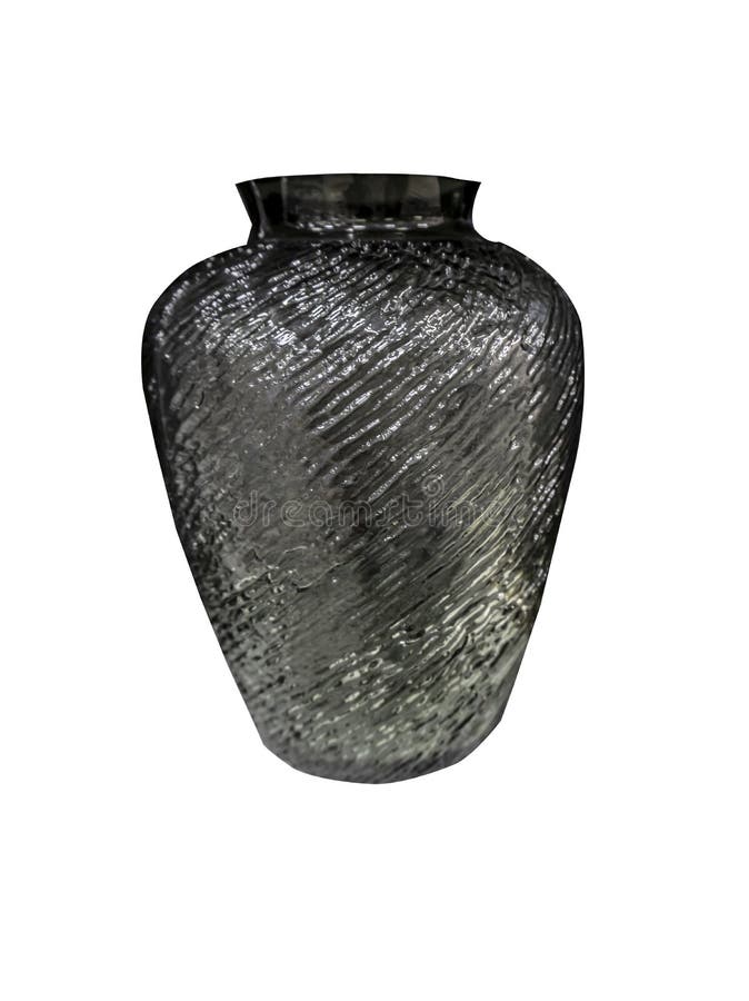 Isolated Beautiful Flower Vase, Interior Design Element Stock Photo