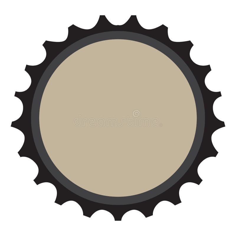 Beer bottle cap stock illustration. Illustration of metallic 104778861