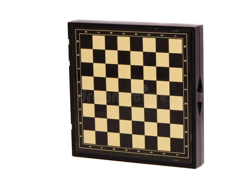 Isolated black chessboard box