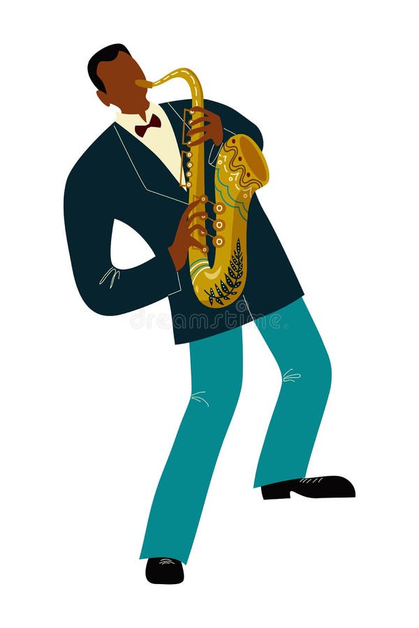 Isolated Black Man Playing Sax Cartoon Character and Notes, Flat Doodle Vector Stock Vector - Illustration of orchestra, band: 133492217 Isolated Black Man Playing Sax Cartoon Character and Notes, Flat Doodle Vector Stock Vector - Illustration of orchestra, band: 133492217