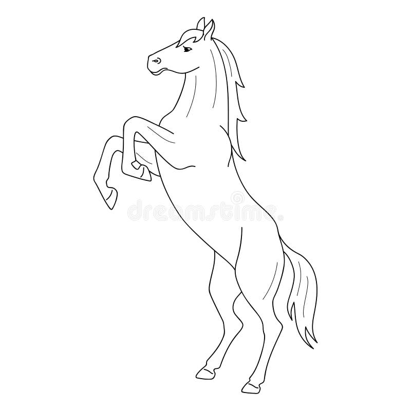 Featured image of post How To Draw A Horse Rearing Step By Step First draw four circles like shown above