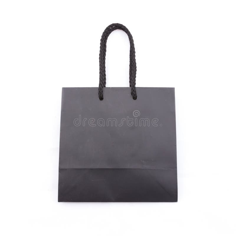 White paper bag stock photo. Image of customer, shop - 24712334