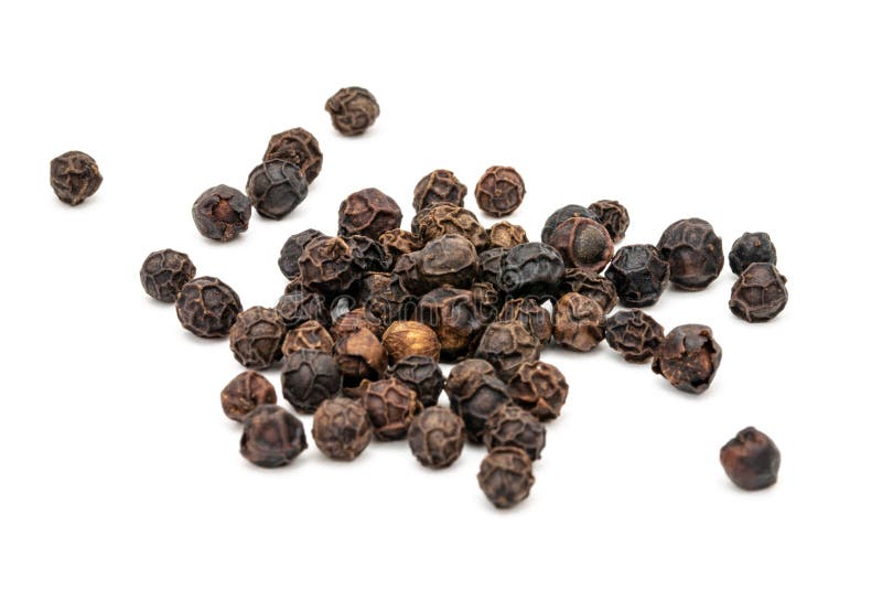 Isolated black peppercorns stock image. Image of isolated 133789635