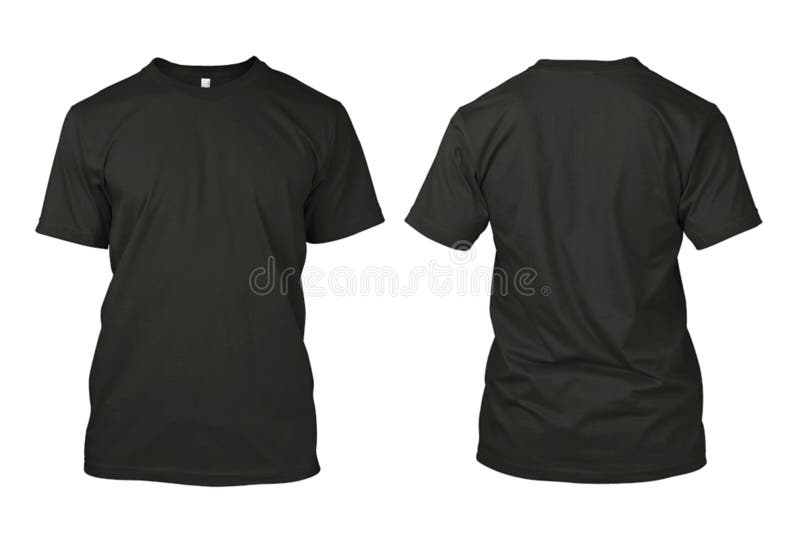 Isolated Blank Black Shirt stock image. Image of garment - 45510365