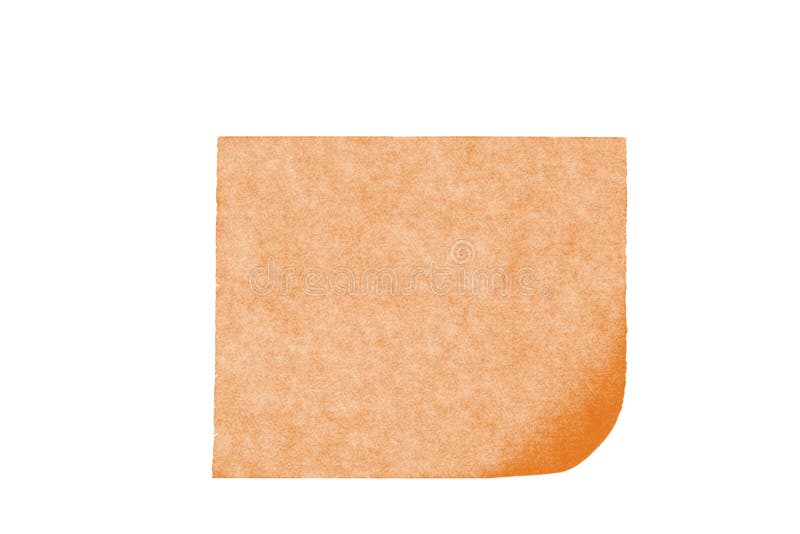 Isolated blank postit paper on withe background royalty free stock photography
