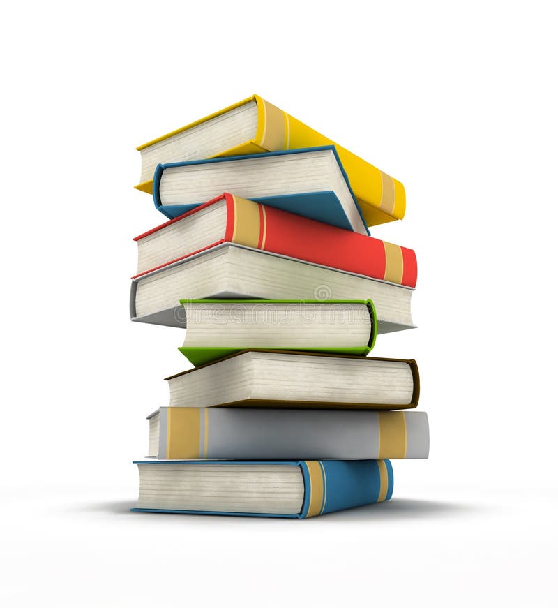 Isolated books vector illustration