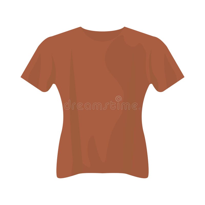 Isolated Brown Tshirt Vector Design Stock Vector - Illustration of