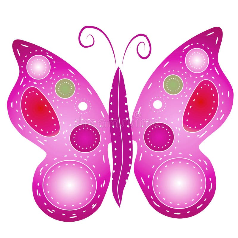 Isolated Butterfly Clip Art 2