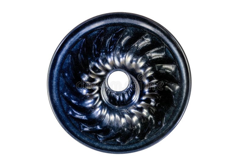 Isolated Cake Tin for a Ring Cake Stock Image Image of metallic