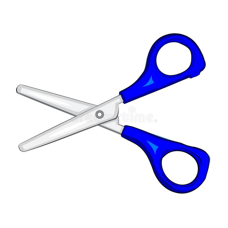 Isolated Cartoon Scissors stock vector. Illustration of blade - 88218526 Isolated Cartoon Scissors stock vector. Illustration of blade - 88218526
