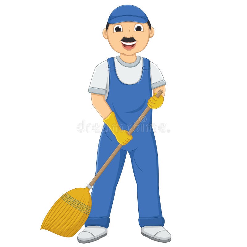 Isolated Cleaner Vector Illustration