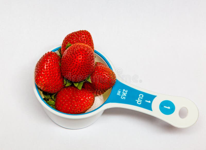 Food Measuring Cups, Portion Control Stock Image - Image of food