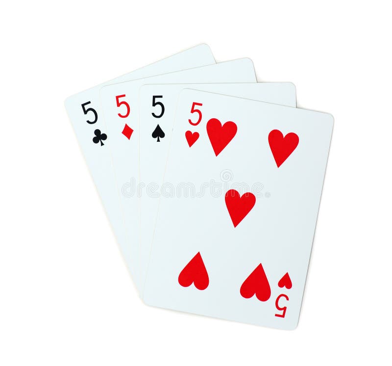 Isolated Clubs Diamonds Spades Hearts 5 Stock Image Image of