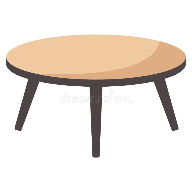 Isolated coffee table. Vector illustration royalty free illustration