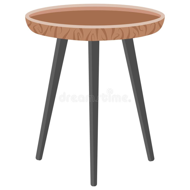 Isolated coffee table. Vector illustration royalty free illustration