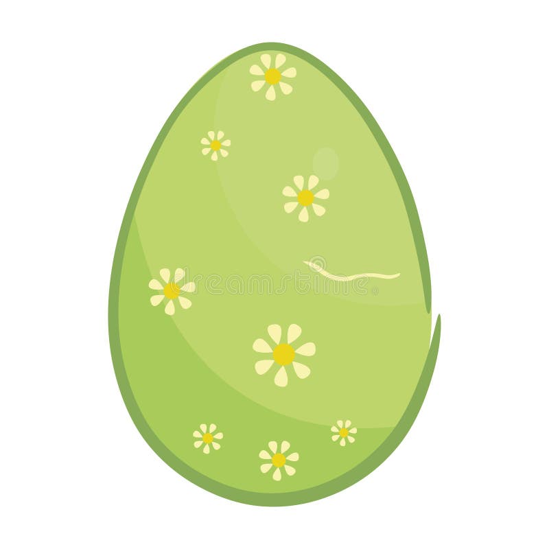Isolated colored easter egg icon Vector vector illustration
