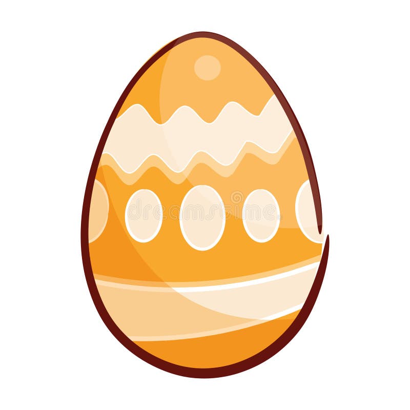 Isolated colored easter egg icon Vector royalty free illustration