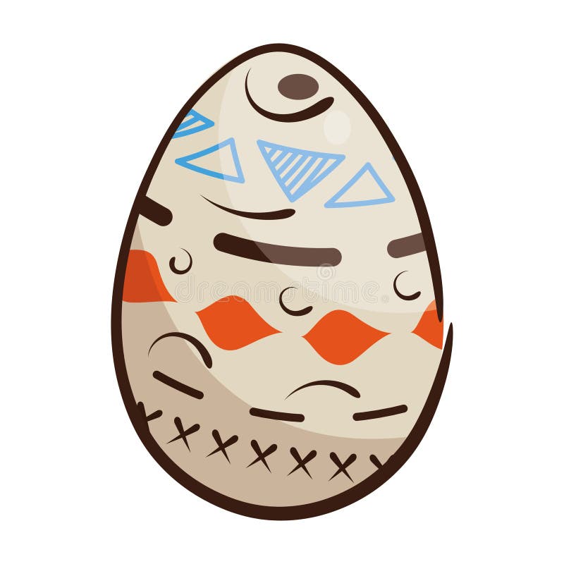 Isolated colored easter egg icon Vector vector illustration