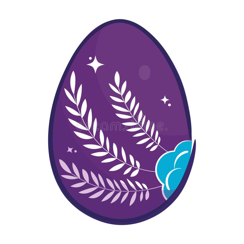 Isolated colored easter egg icon Vector royalty free illustration