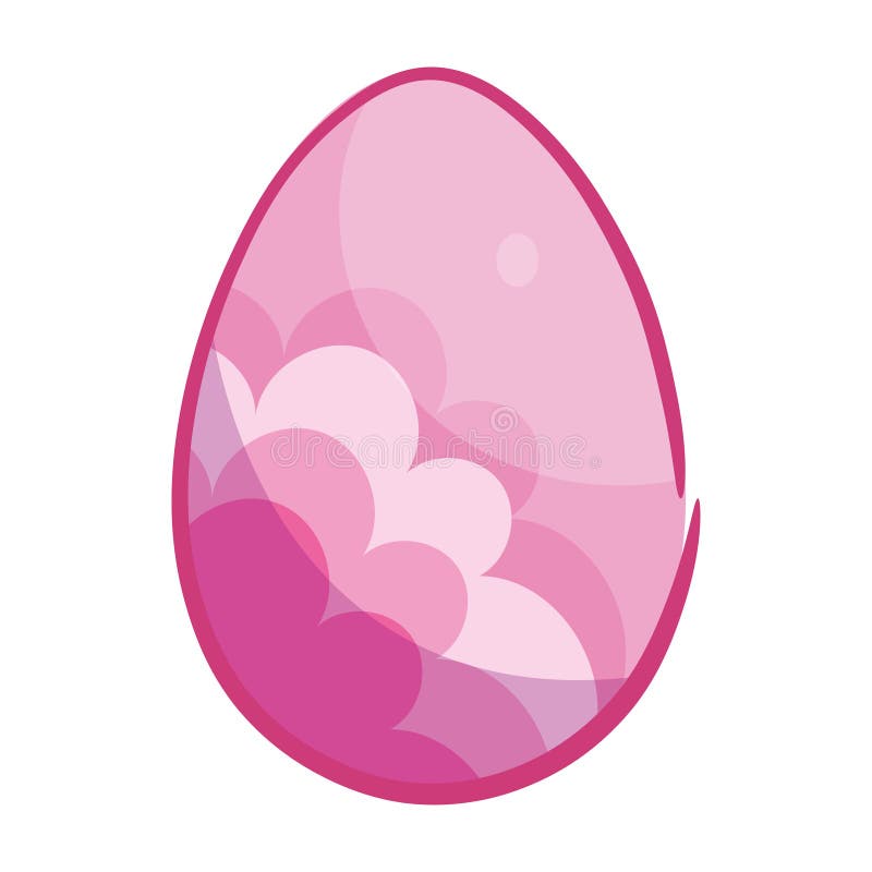 Isolated colored easter egg icon Vector stock illustration