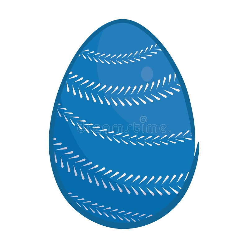 Isolated colored easter egg icon Vector stock illustration