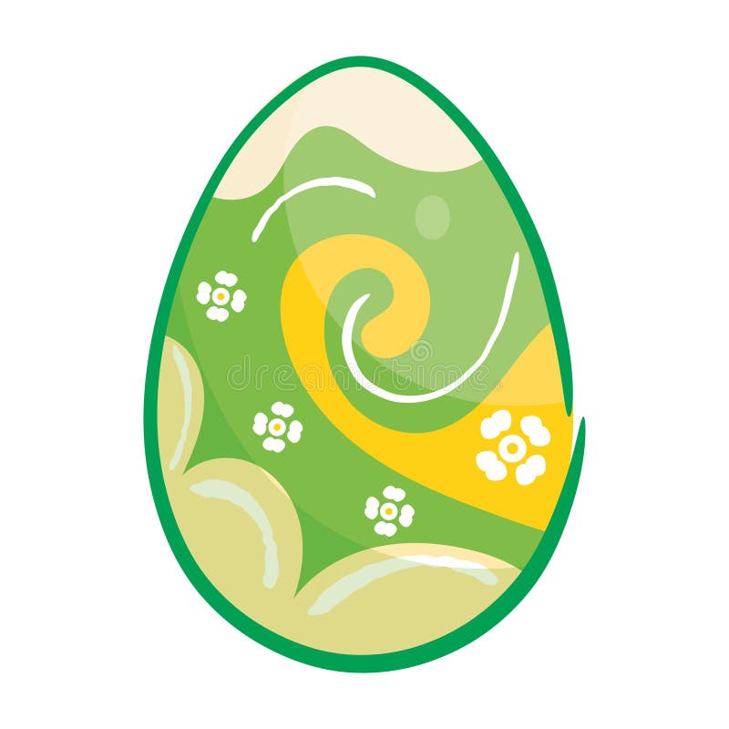 Isolated colored easter egg icon Vector royalty free illustration