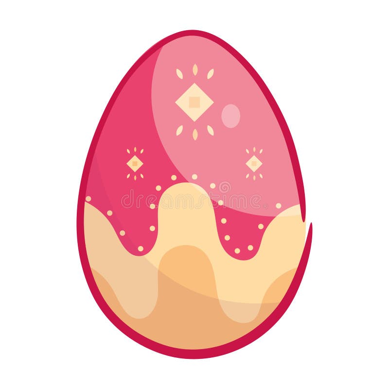 Isolated colored easter egg icon Vector royalty free illustration