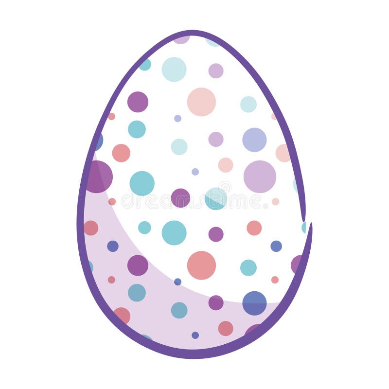 Isolated colored easter egg icon Vector stock illustration