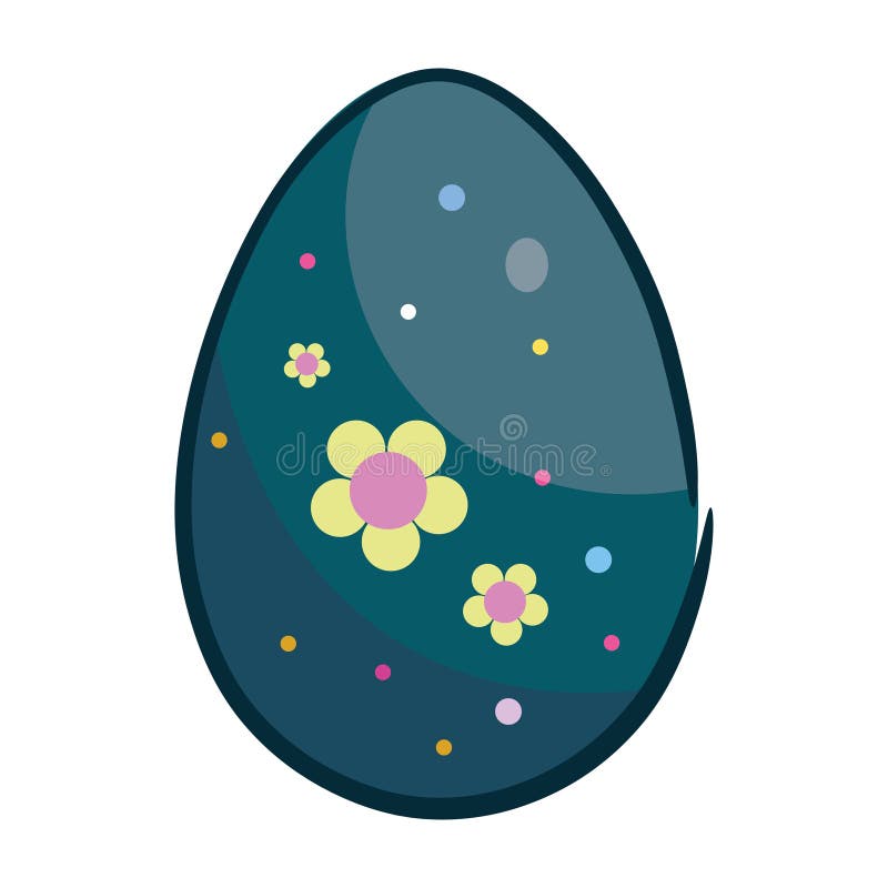 Isolated colored easter egg icon Vector vector illustration