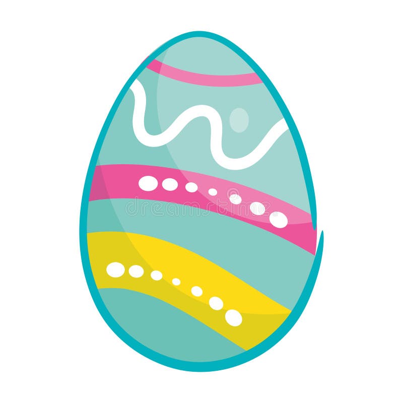 Isolated colored easter egg icon Vector royalty free illustration