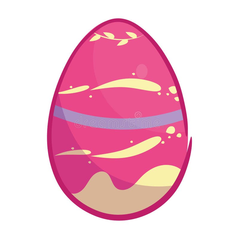 Isolated colored easter egg icon Vector stock illustration