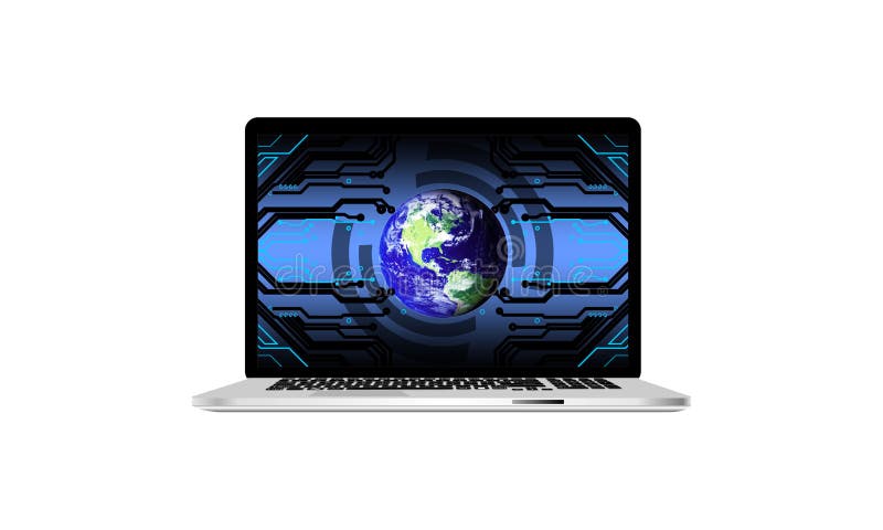 Isolated computer laptop. technology communication. vector illustration Isolated computer laptop. technology communication. vector illustration