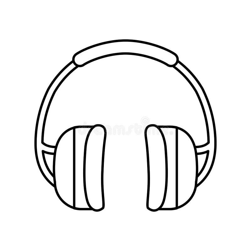 Ear Protectors or Earmuffs with Helmet and Protective Glasses Vector Illustration Stock Vector