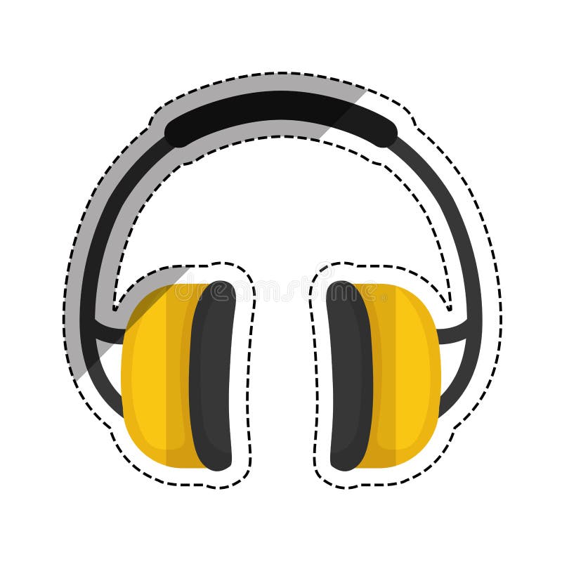 Isolated Construction Earmuffs Stock Illustration Illustration of