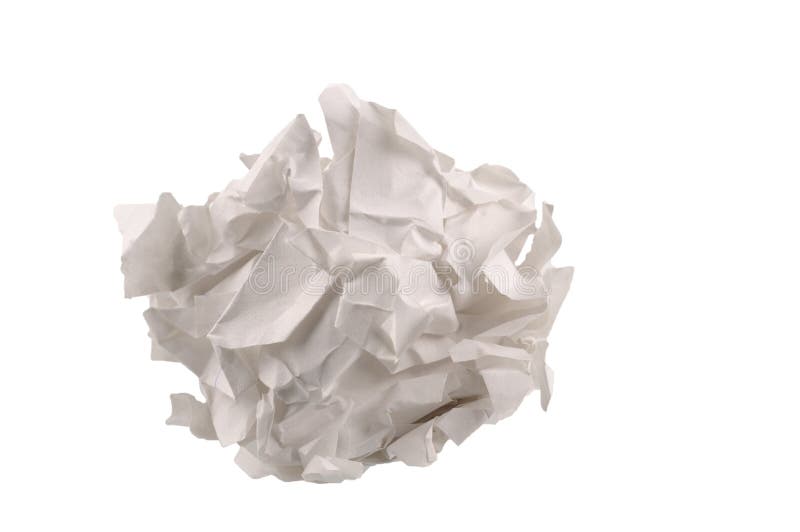 Isolated Crumple Paper