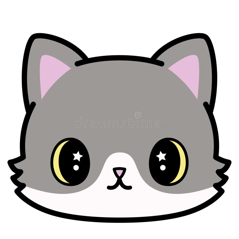 Isolated Cute Angry Cat Emoji Stock Vector - Illustration of emoticon,  avatar: 225027930