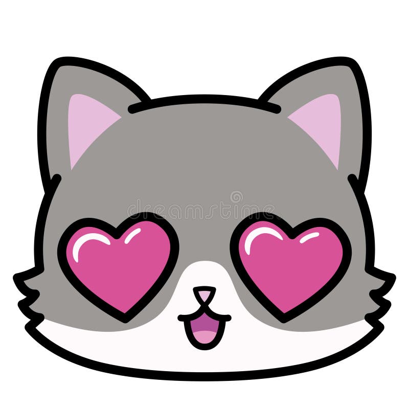 Isolated Cute Angry Cat Emoji Stock Vector - Illustration of emoticon,  avatar: 225027930