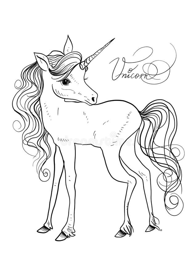 Isolated cute unicorn clipart. Nursery unicorns illustration. Princess unicorns poster. royalty free illustration Isolated cute unicorn clipart. Nursery unicorns illustration. Princess unicorns poster. royalty free illustration