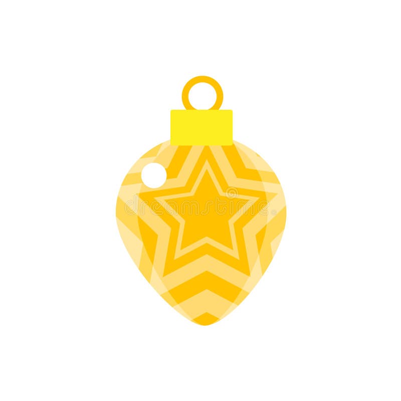 Isolated Decorated Shiny Christmas Ball Vector Stock Vector