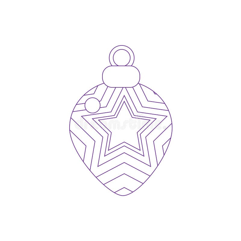 Isolated Decorated Shiny Christmas Ball Vector Stock Vector