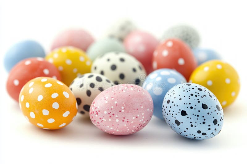 Isolated easter eggs colorful and festive holiday theme image isolated easter eggs colorful and festive holiday theme royalty-vrije illustratie.