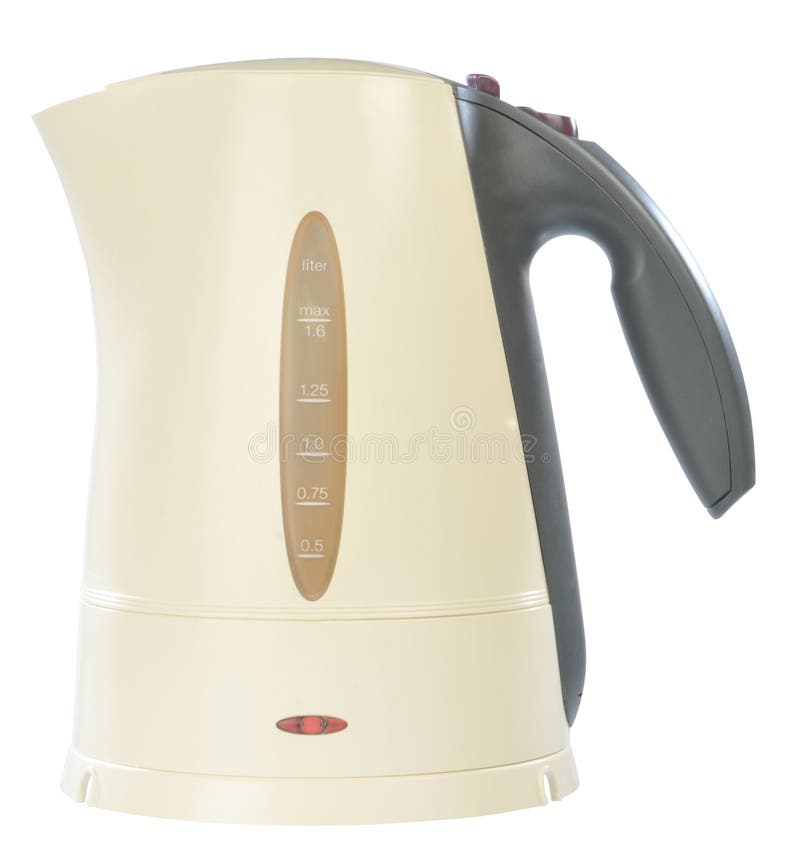 Isolated electric teapot stock photo. Image of preparing 9063396