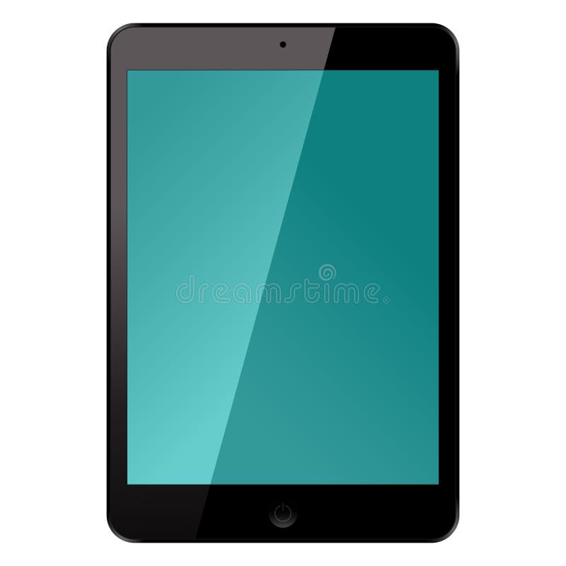 Isolated Electronic Tablet Gadget Vector Illustration stock illustration