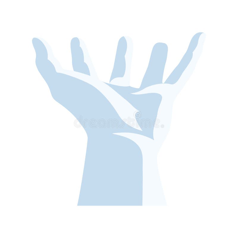 Isolated Empty Open Hand Gesture Vector Stock Vector Illustration of