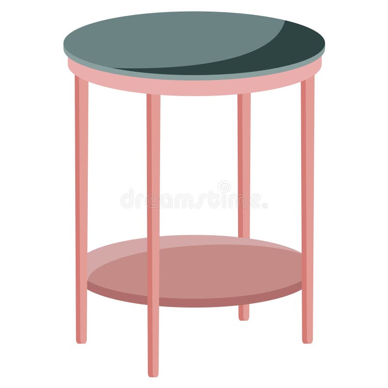 Isolated end table. Vector illustration stock illustration