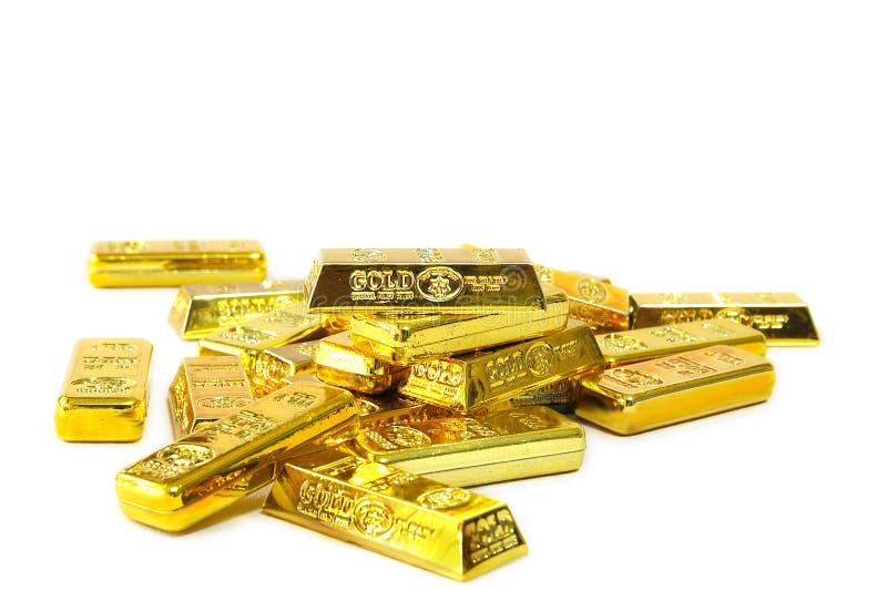 Isolated Fake Gold Ingots/bars Stock Photography Image 15733562