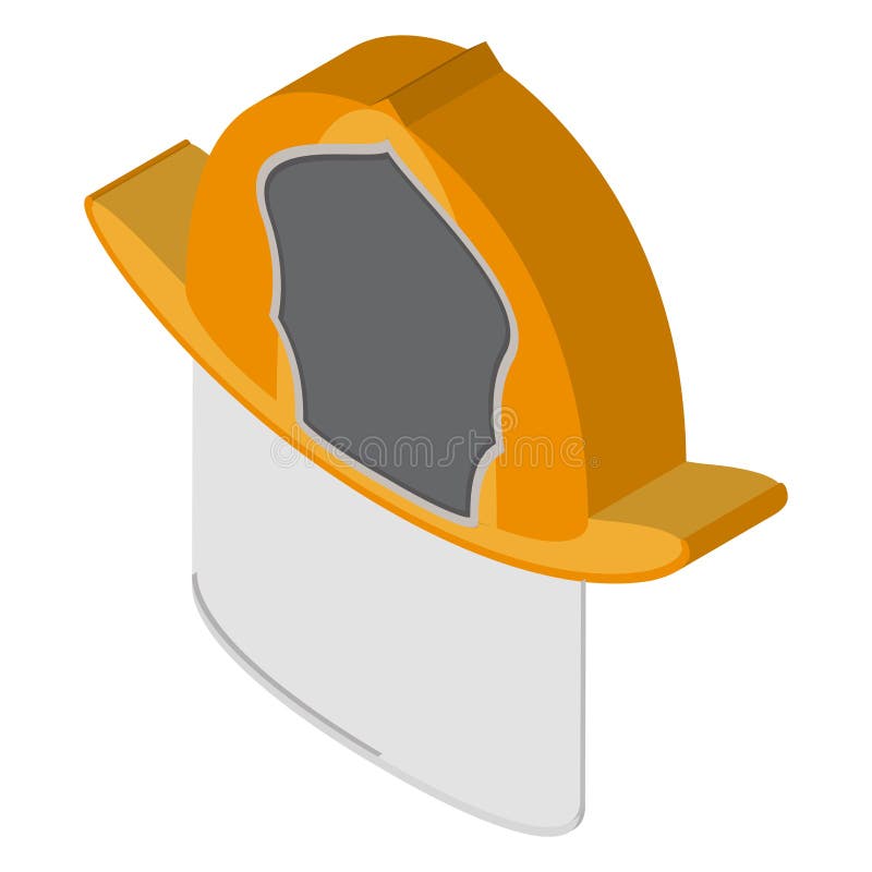 Isolated fireman helmet royalty free illustration