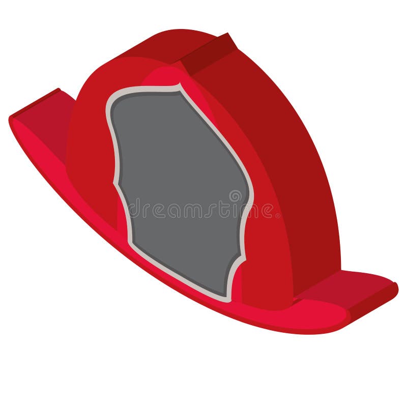Isolated fireman helmet stock illustration